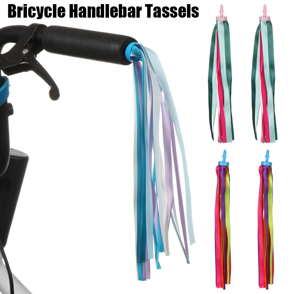 2pcs New Kids Girls Boys Outdoor Streamers Tassel Scooter Parts Tricycle Handlebar Tassels Bike Bicycle Decoration