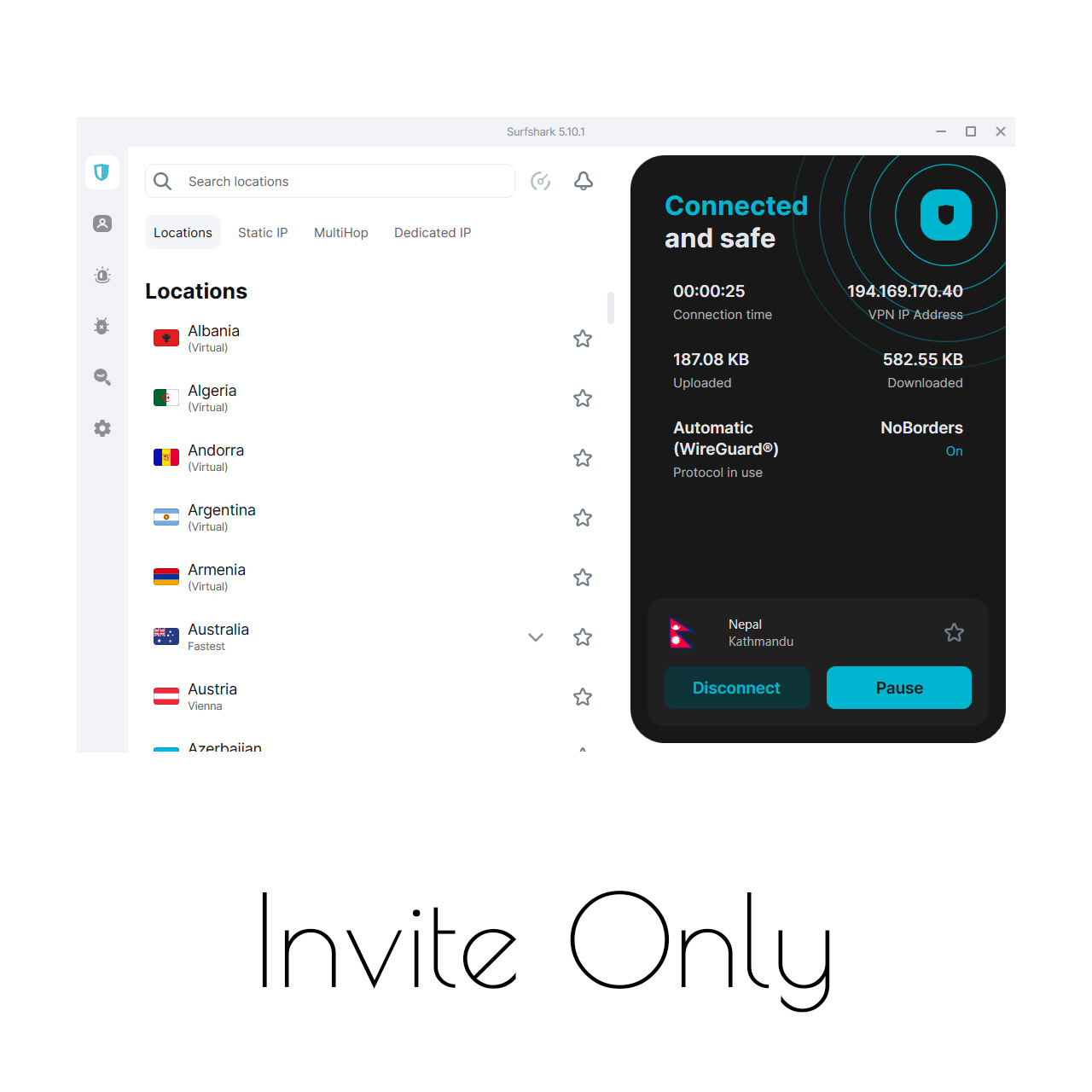 Surfshark Invite Only
