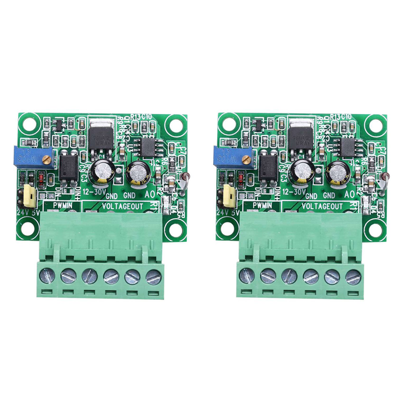 JINMY 2X 0-5V/ 0-10V to 0-100% Analog Input Voltage to PWM Signal Converter Module PLC AD
