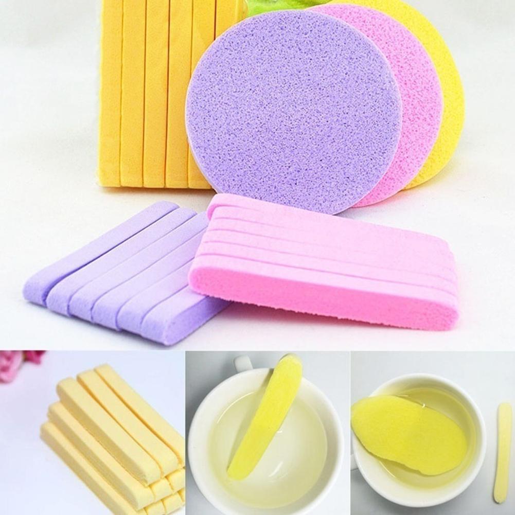 Compressed Facial Cleaning Wash Puff Sponge Stick Face Cleansing Pad 6pcs