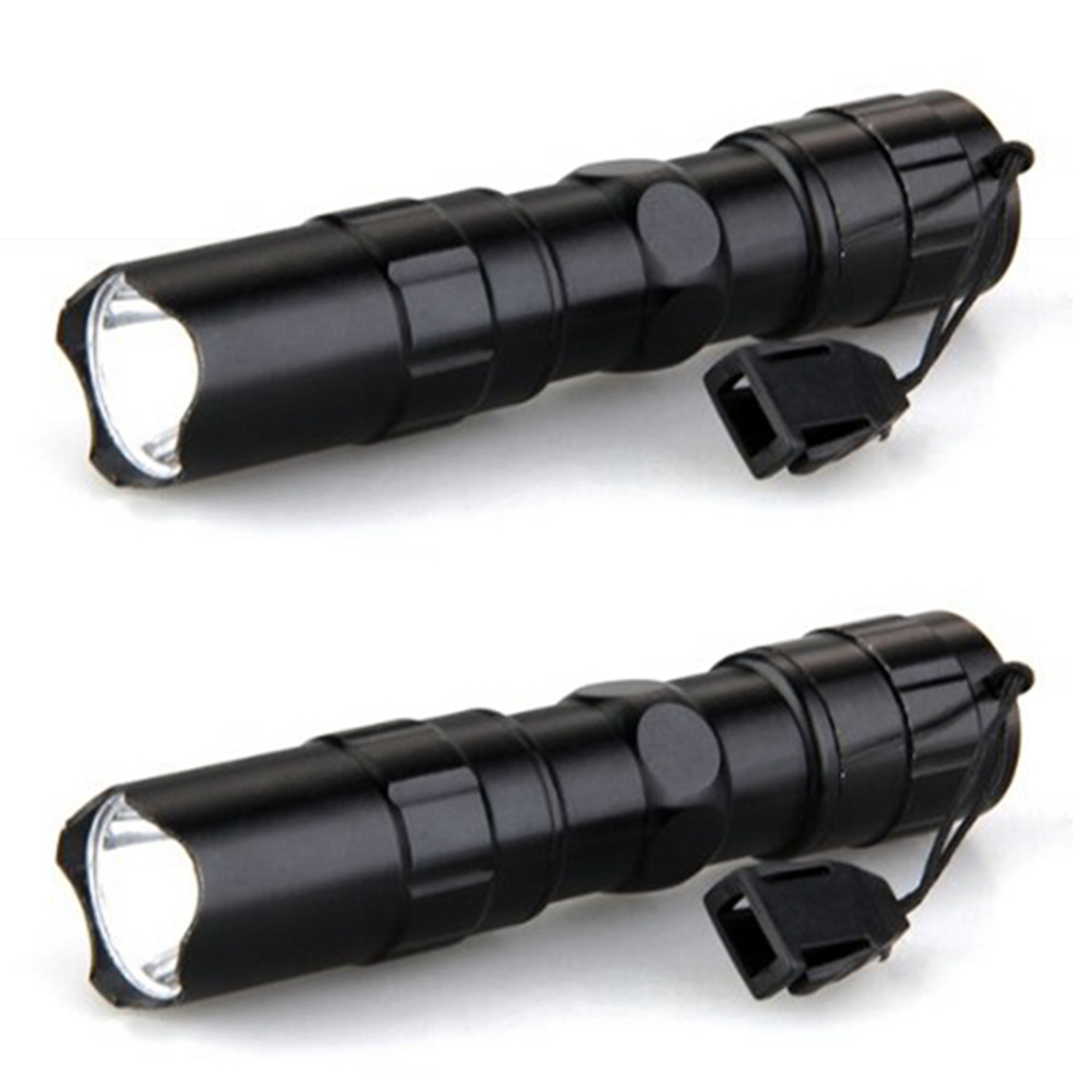 FORIDE 2X Waterproof 3W LED 200LM Super Bright Mini Flashlight Lamp Torch Camping Fishing
