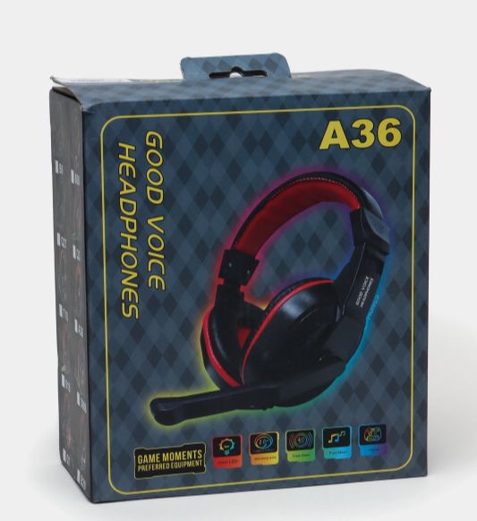 A36 Gaming Headphones with HD Voice & Noise Isolation - Clear Sound for Gamers