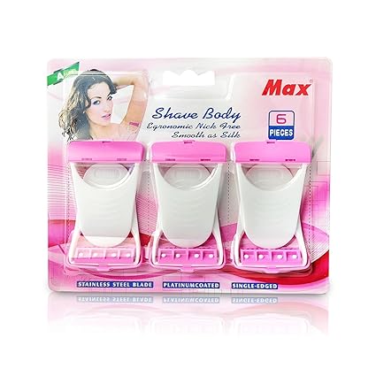 Women's Disposable Plastic Hair Razor & Bikini Shaving Razor For Women- Pack Of 1 6 Pcs