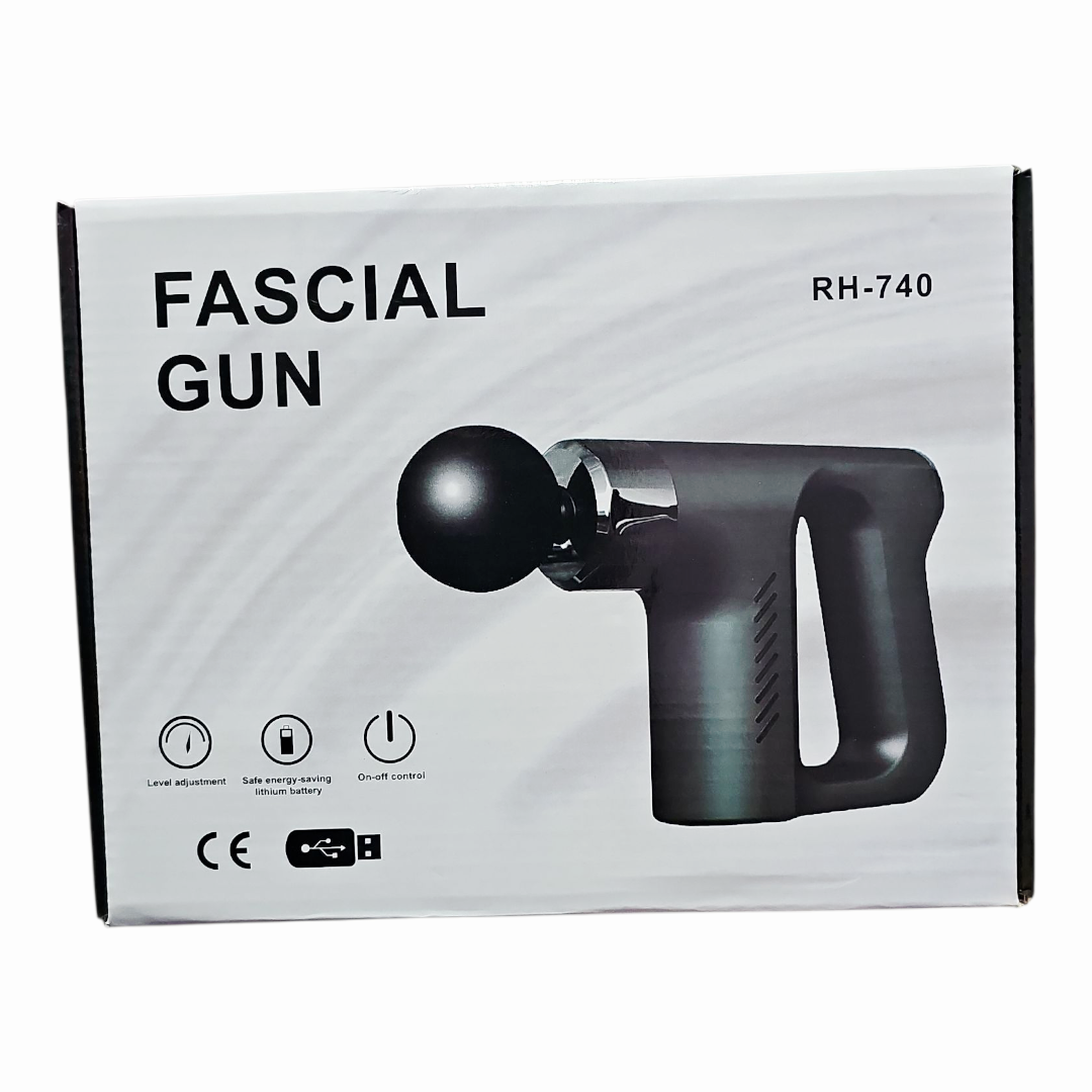 KH-740 Electrical Rechargeable Fascial Massage Gun - Deep Tissue Muscle Relaxer for Pain Relief & Recovery - Base