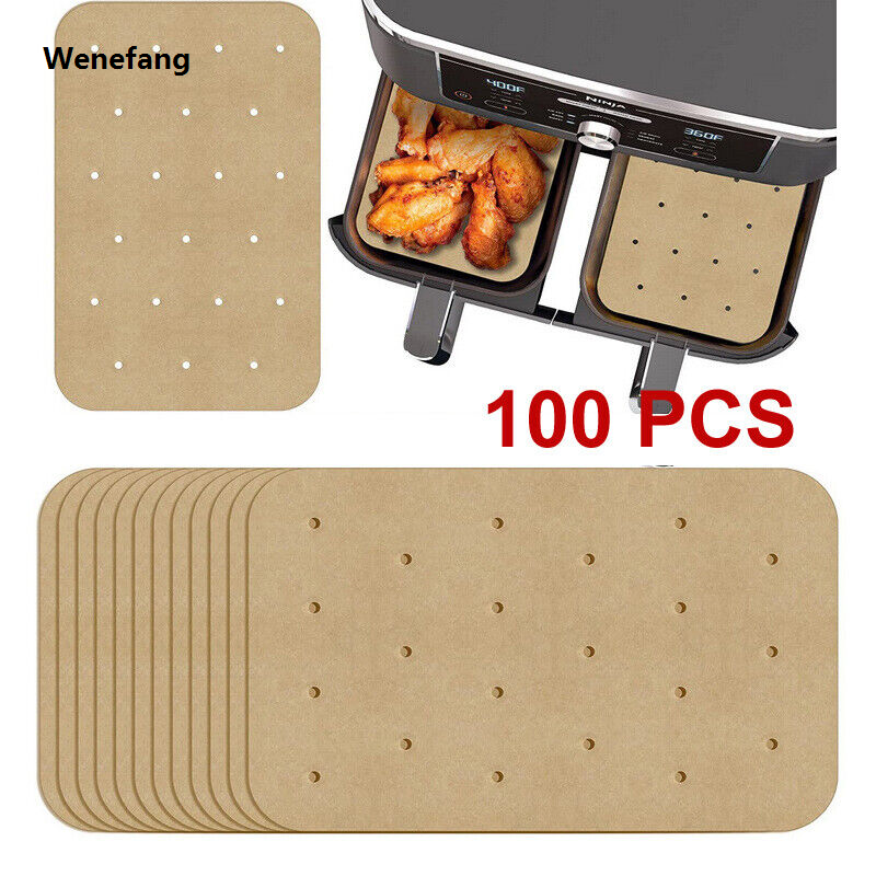 Wenefang Air Fryer Baking Paper Non-Stick Liner Mat Cheesecake Kitchen Baking Tools Disposable Baking Tray for Ninja Foodi Microwave BBQ