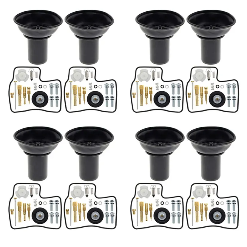 8X Repair Kit Carburetor Diaphragm Plunger with Needle for Steed Shadow VLX 400