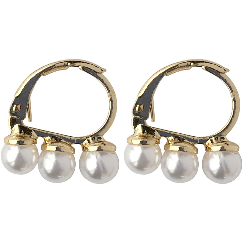 【Happy LifeStore】Fashion Pearl Small Stud Earrings Golden Sweet Jewelry Earrings Girls Wo Fashion Jewelry Gifts