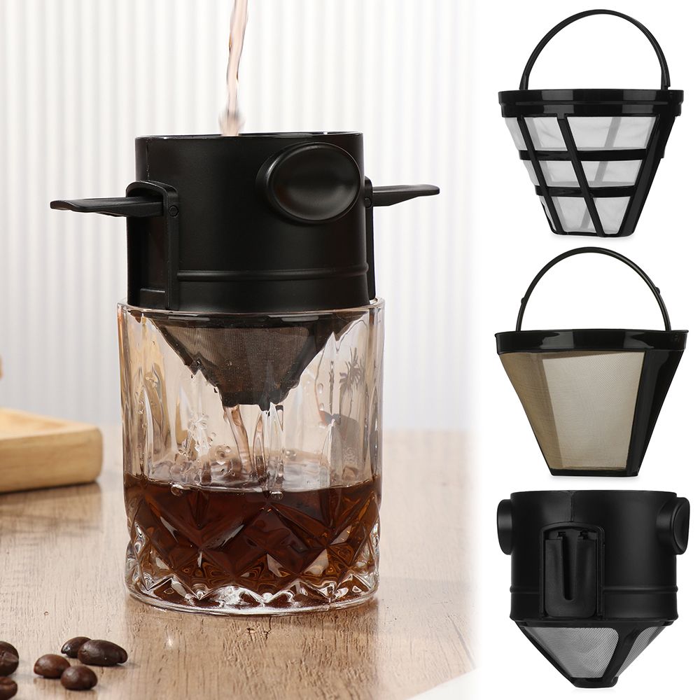 Basket Stainless Steel Accessories Coffee Machine Filter Nylon Coffee Filter