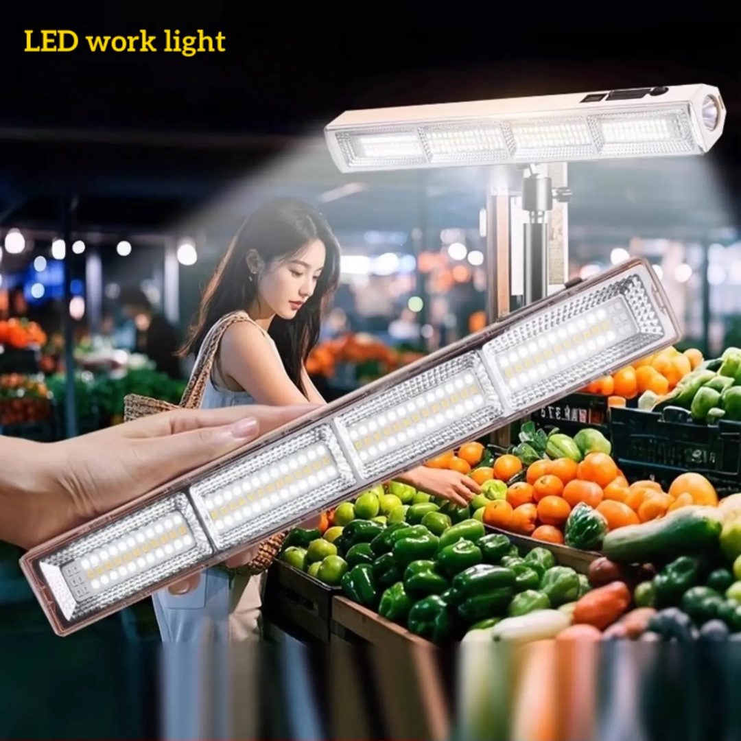 Rechargeable LED Work Light with Magnetic Base & Hook | Portable COB Flood Light Flashlight | 5 Lighting Modes USB Type-C Camping Emergency Repair Lamp - Ojustore