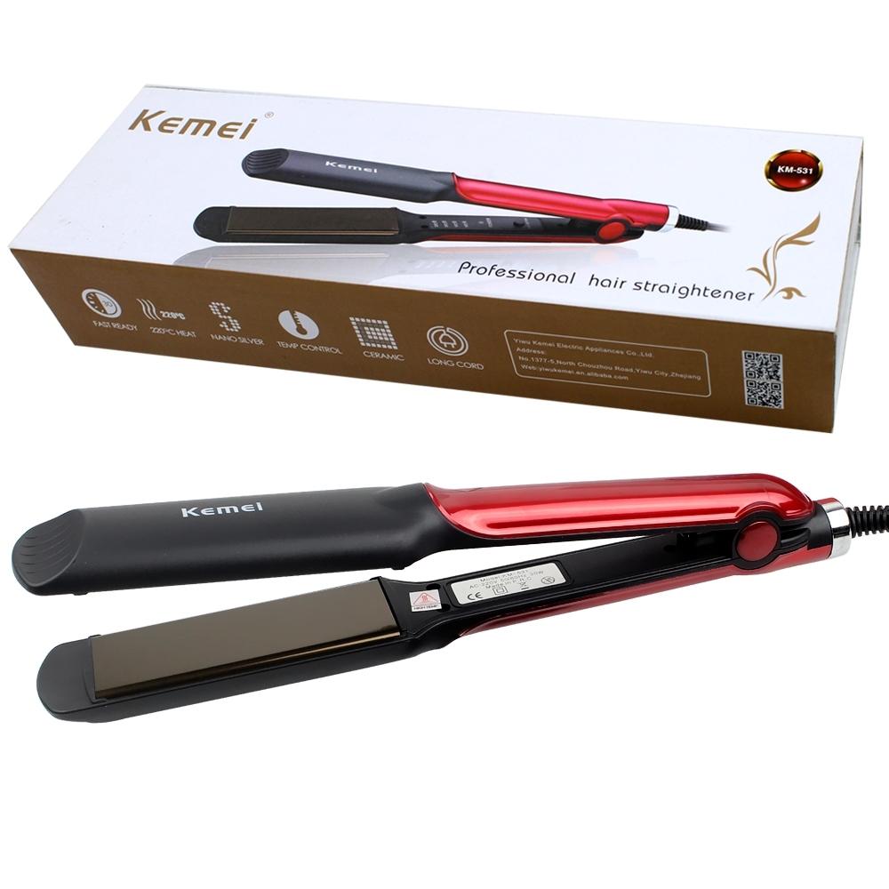 Kemei Km - 531 Electric Wet / Dry Ceramic Hair Straightener