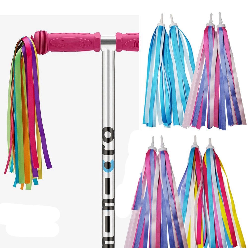 2pcs New Outdoor Kids Girls Boys Tricycle Handlebar Tassels Streamers Tassel Bike Bicycle Decoration Scooter Parts