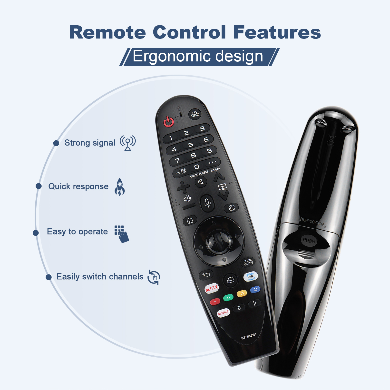 NEW MR22GA Voice Remote AKB76039901 Replacement for Smart TV for Magic Remote MR22GN with Pointer and Voice Function