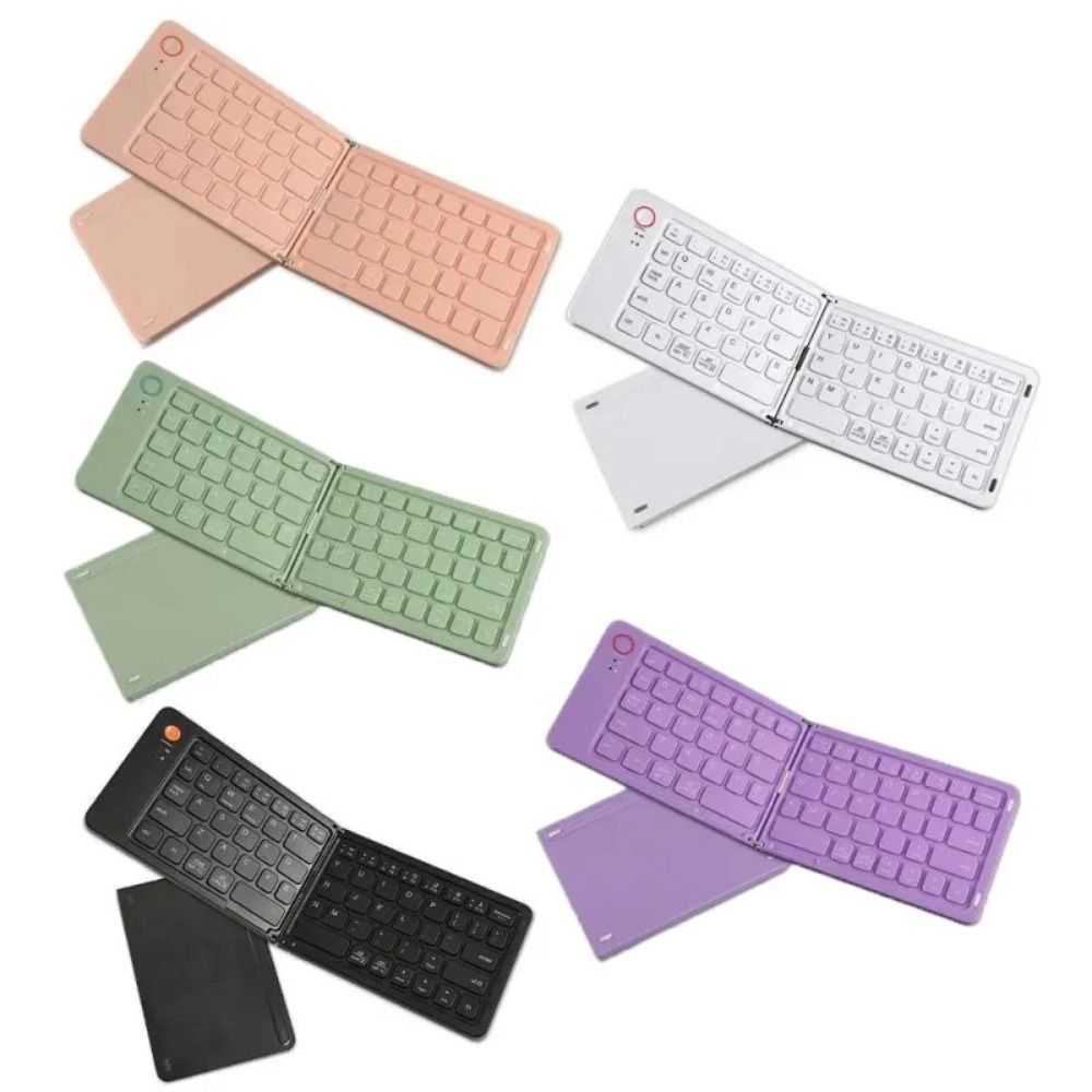 New Portable Mute Bluetooth Keyboard Wireless Foldable Computer Fittings Accessories Softly Mini Keyboard for IOS/Android/Windows