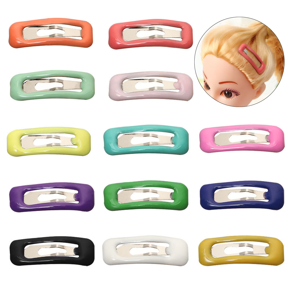 10pcs Candy Colors Headwears for Dolls Doll Accessories Girls Headwear Pet Hairclips Hairpin Decorative Mini Hair Clip
