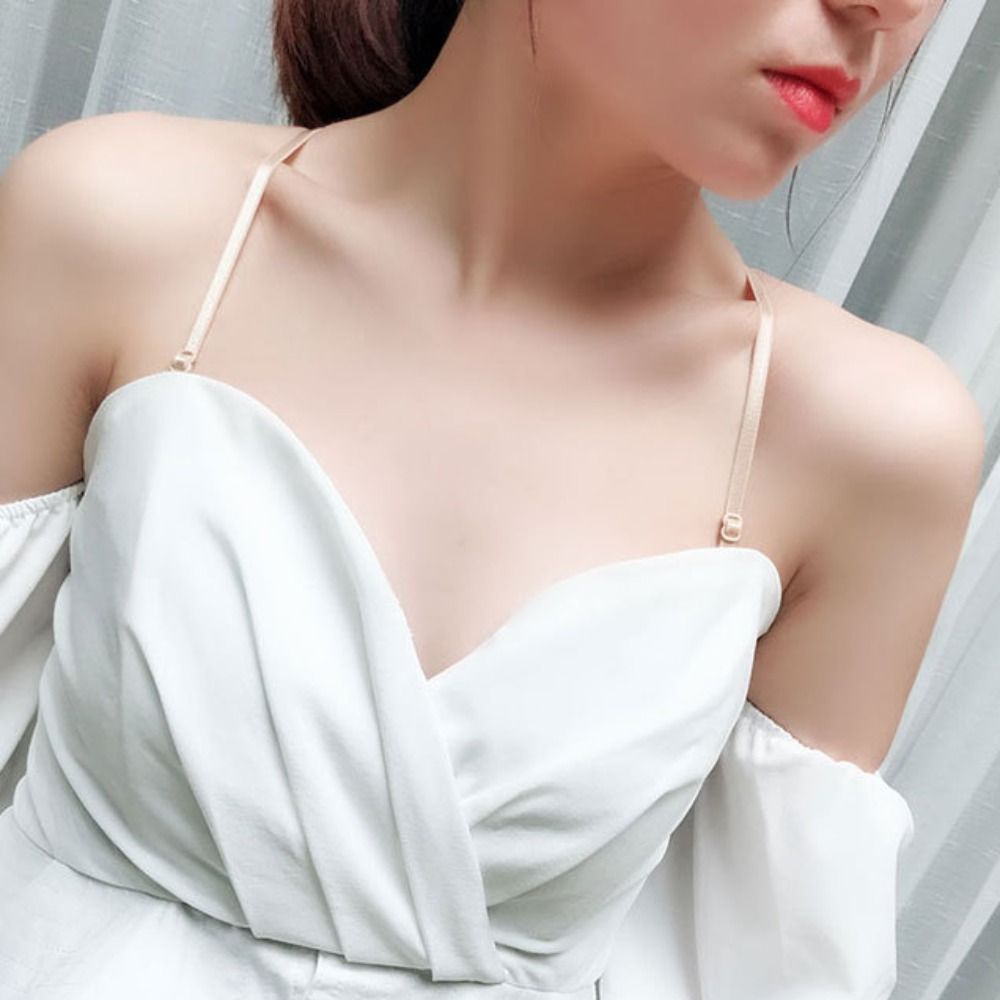 Anti-Skid Non-slip Back Nylon Invisible Summer Bra Accessories Women Bra Belt Shoulder Strap Brassiere Straps