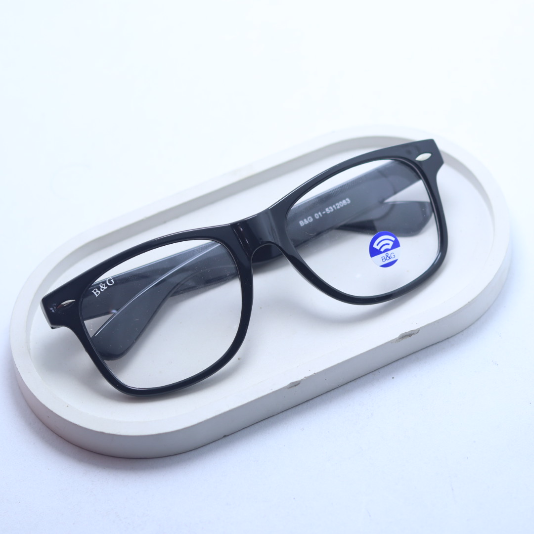 Unisex Cut Uv Protected Anti Scratch Eye Glass With Transparent Frame For Men Women