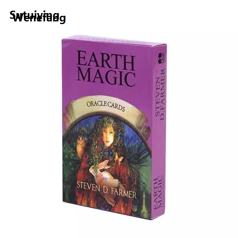 Wenefang Sutuiying Magic Oracle Cards Earth Magic:read 【2025 Profesional Version】 Fate Tarot Card Game Board Game