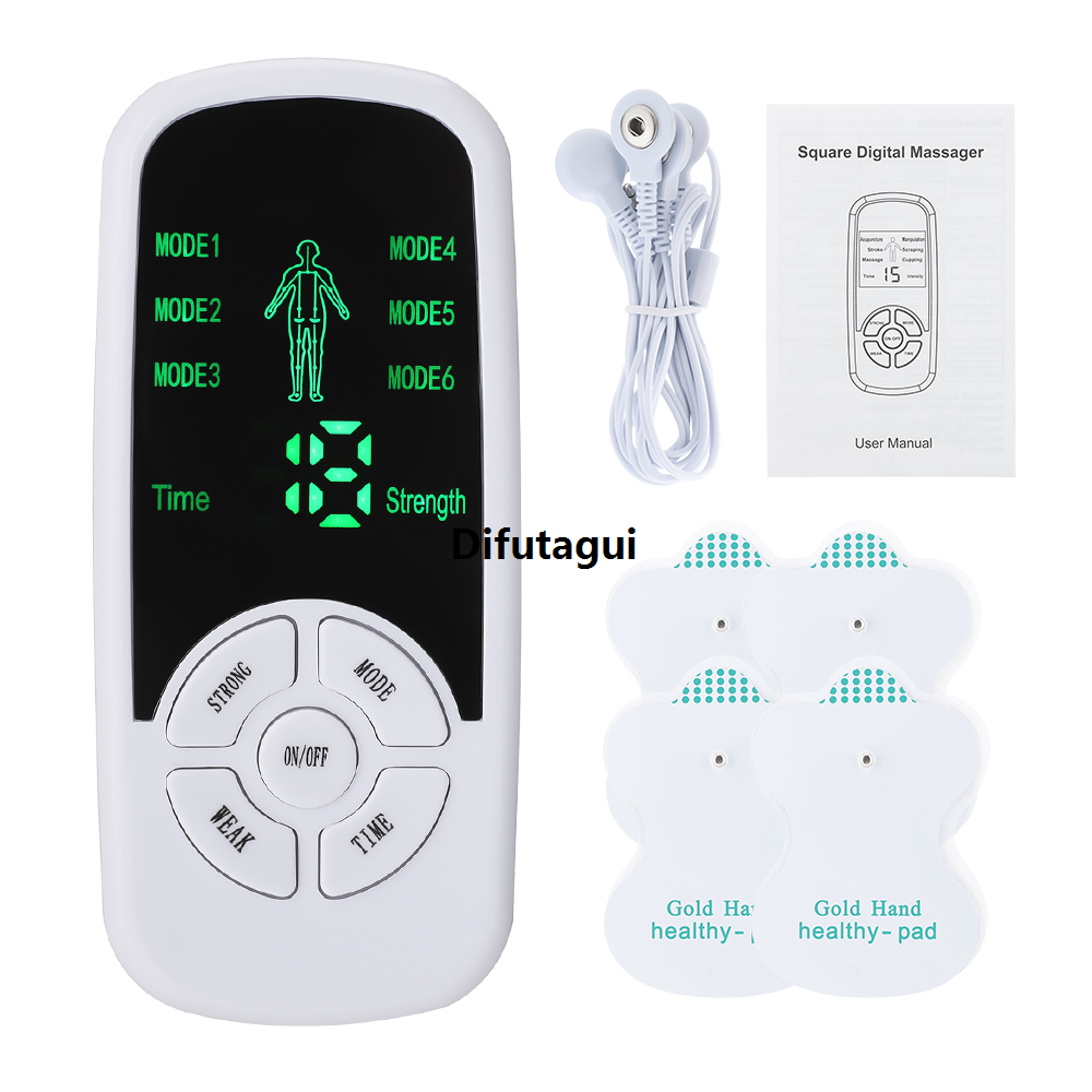Difutagui 2025 NEW Tens Machine Pulse Massager Tens Acupuncture Electric Body Profesional Massage Instrument Electrical Muscle Stimulator for Neck Back Relax
