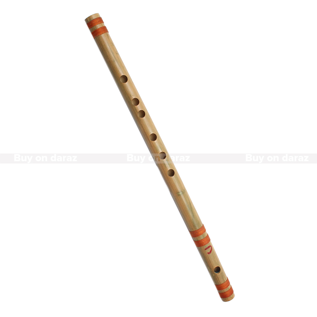 Light Brown 16 Inches C Scale Flute | Bamboo Folk Classical Flute - 16 Inch - C Scale | Wooden C Scale Flute