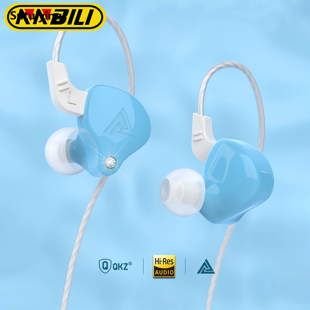 Sutuiying NNBILI QKZ AK6-X Copper Driver HiFi Wired Earphone Sport Headphone Sales promotion Bass Stereo Headset Music Earbuds 3.5MM In Ear With Mic