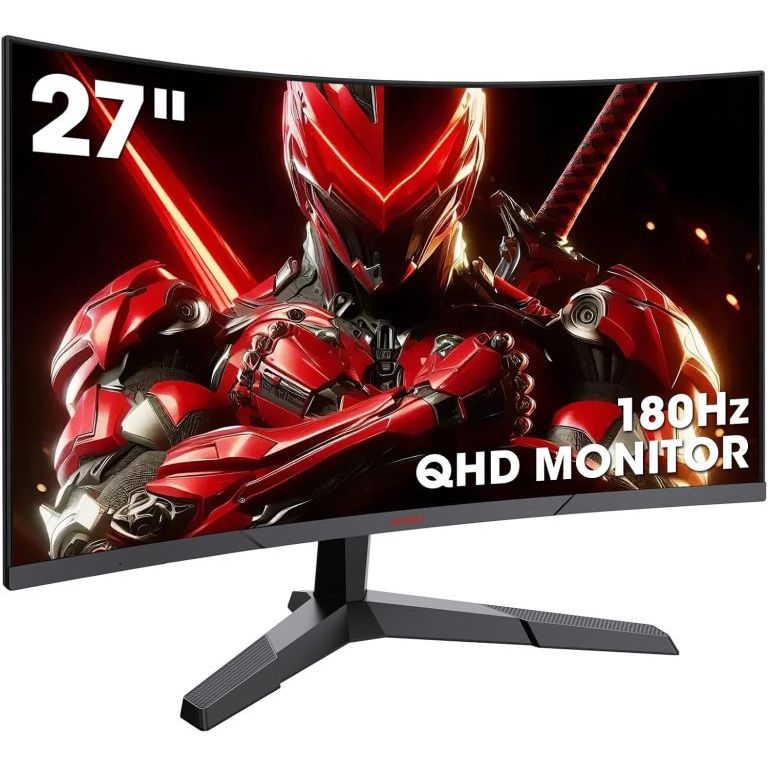 KOORUI 27E6QCA Gaming 2K 180Hz Curved Gaming Monitor