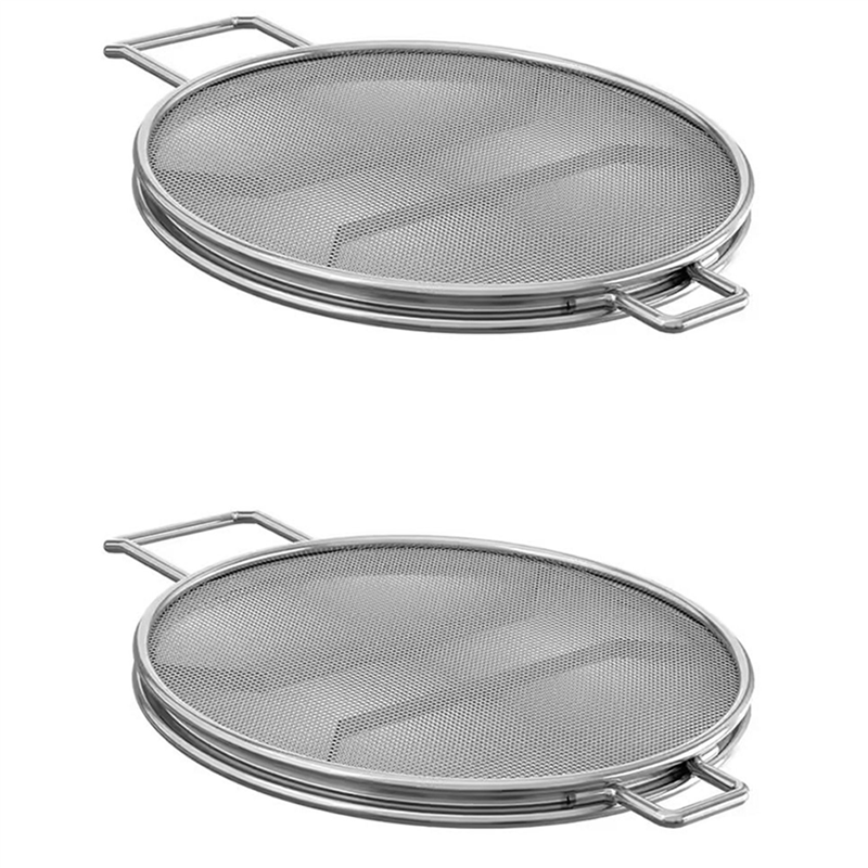 2X Stainless Steel Splatter Shield for Foodi IG600 IG601 IG651 Accessories Grill Dishwasher Safe & Reusable
