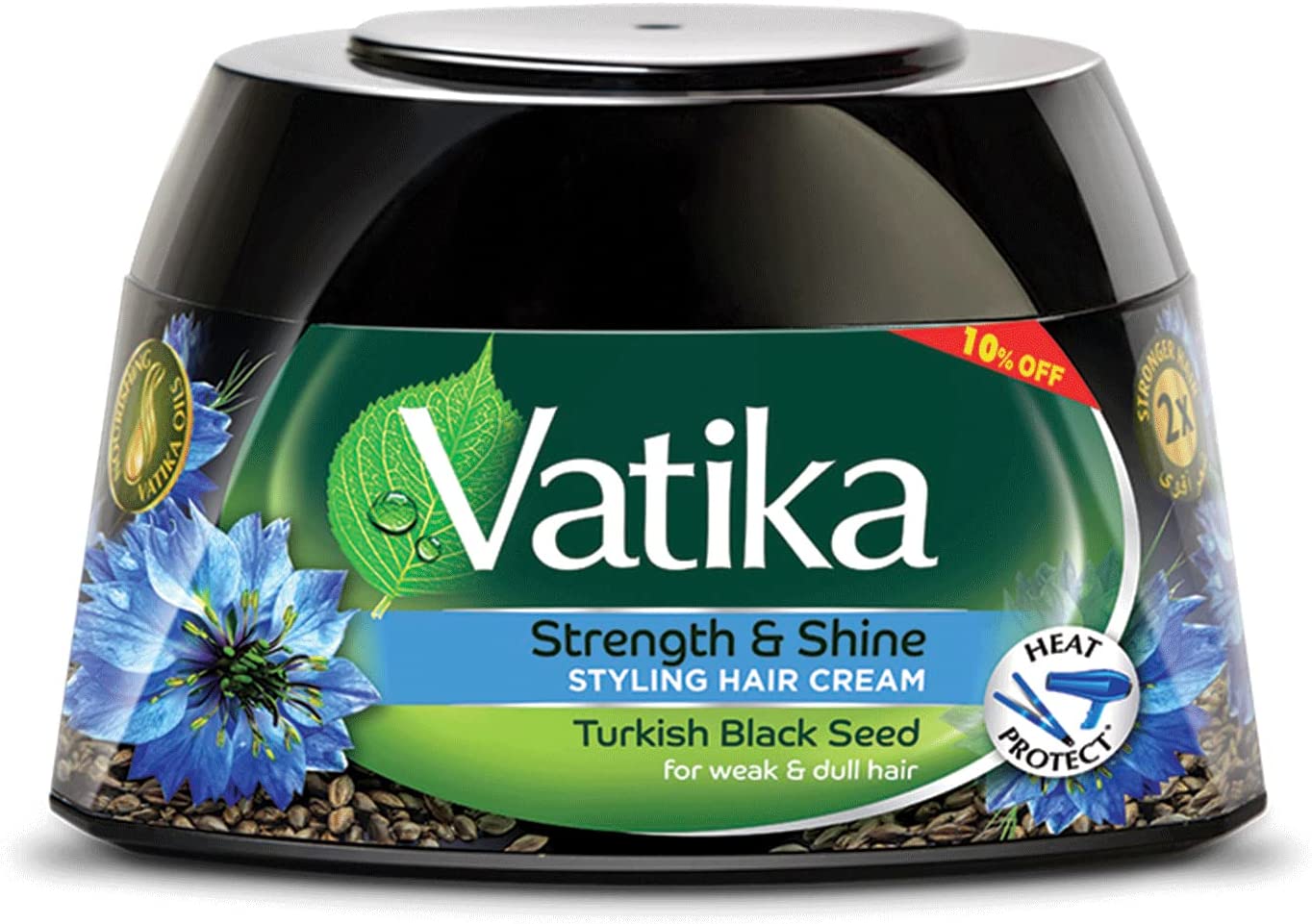 New models on sale Vatika Naturals Strength Shine Styling Hair Cream with Turkish Blackseed -140 ml