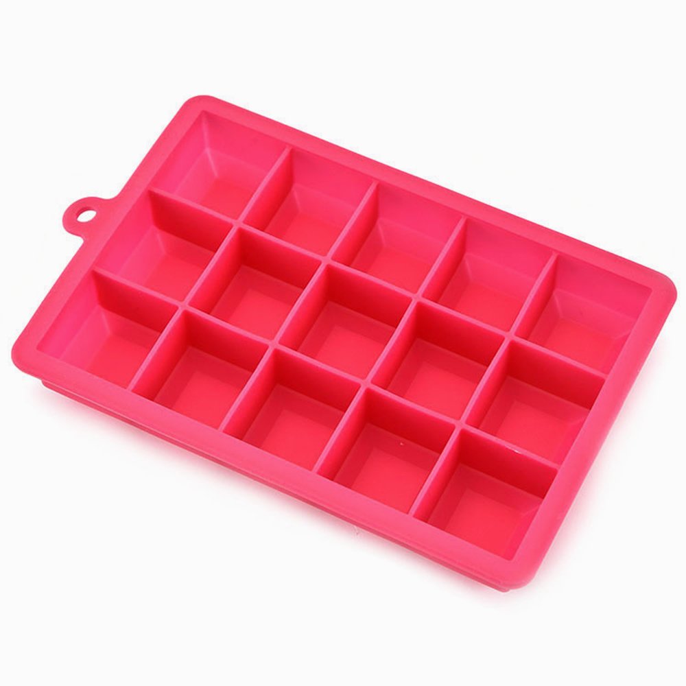 Ice Cube Tray with Lid, Easy Release Ice Mold Containers Ice Cube Maker