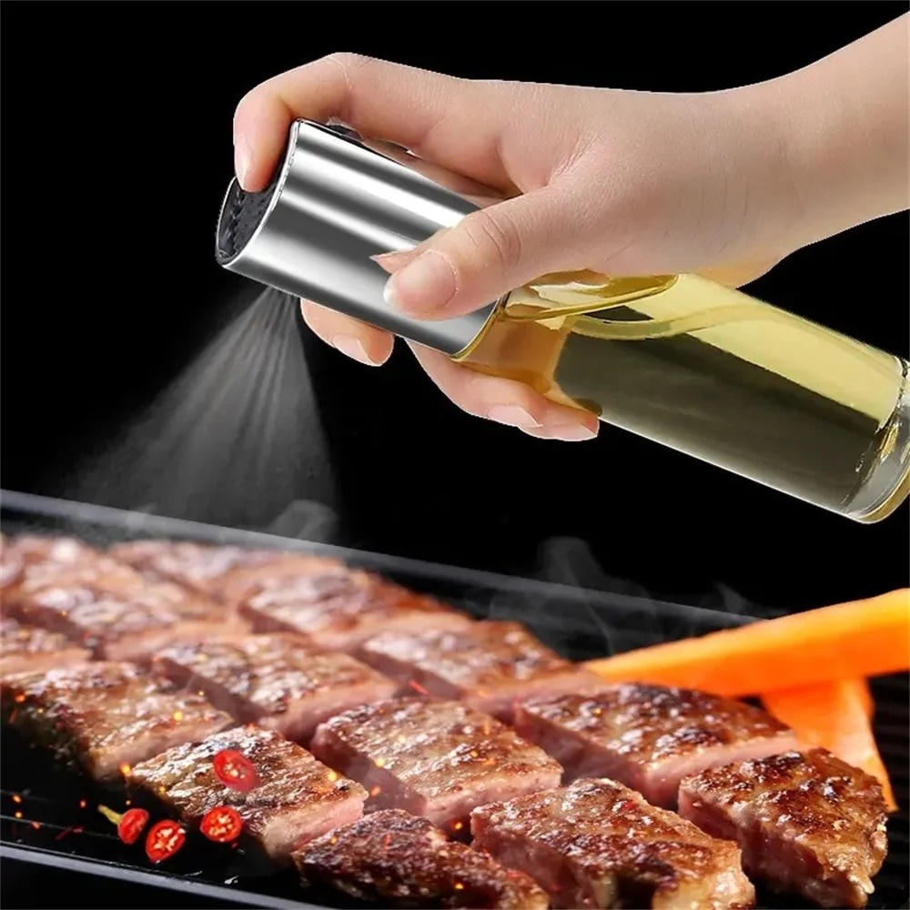 DISICHEN Profesional transparent bag Olive Oil Sprayer Oil Sprayer for Cooking Dressing Spray Grilling Olive Oil Glass Bottle BBQ Baking Kitchen Tool