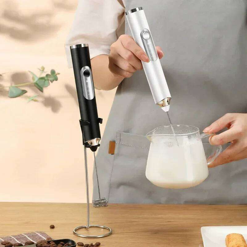 Home Egg Beater Handheld Electric Milk Frother Maker Drink Foamer Mixer Coffee Creamer Whisk Frothy Stirring Kitchen Tools