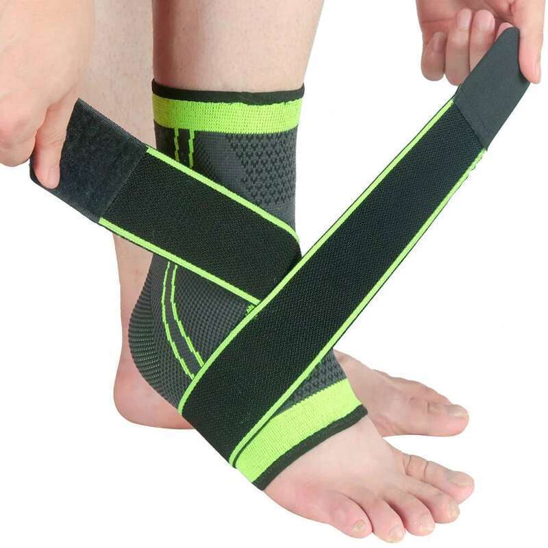 1 Pc Compression Support Sports Adjustable Basketball Wrap Men Women Hiking Running Prevent Sprains Ankle Protector