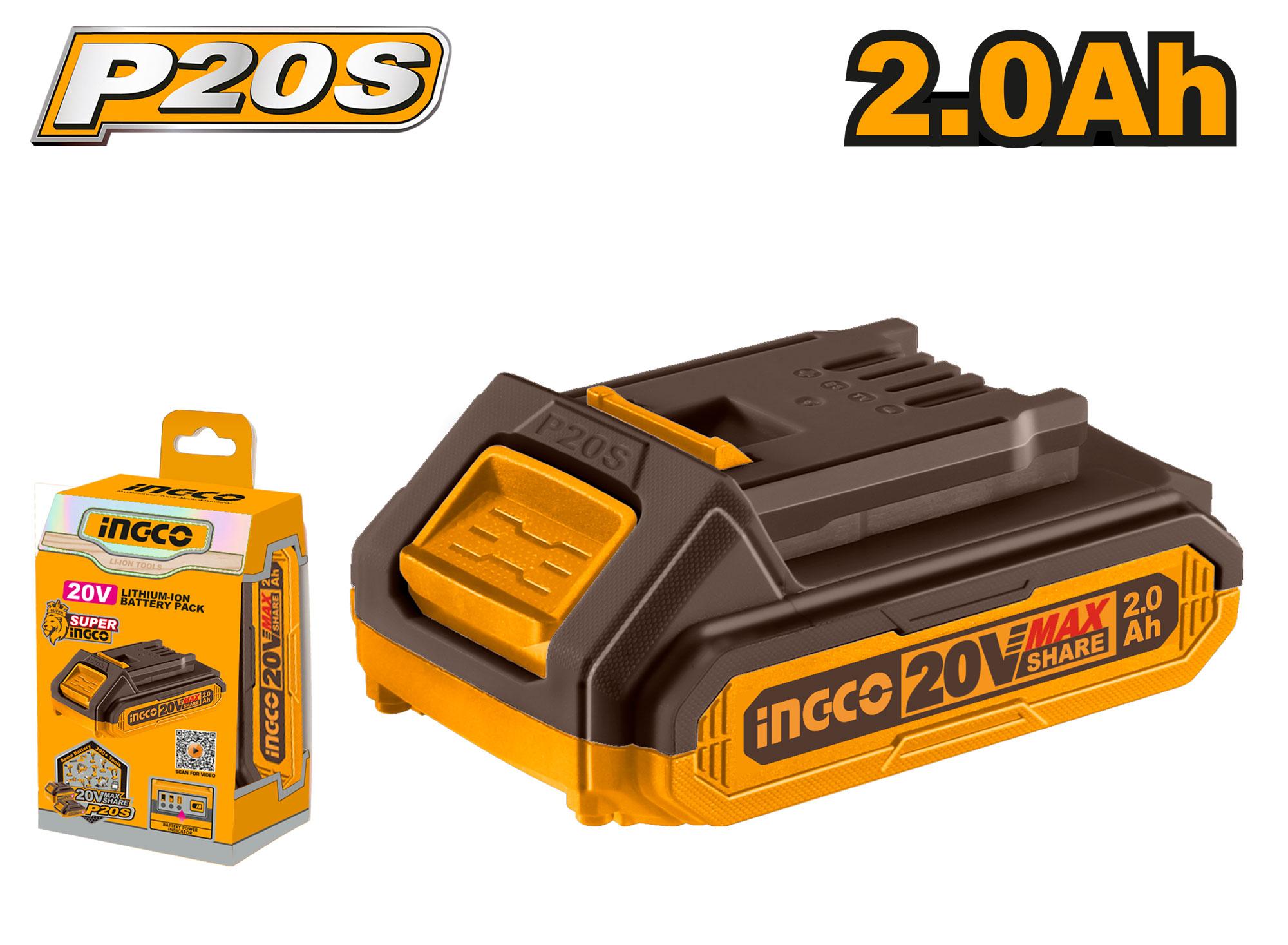 Ingco Battery 20 Volt For Suitable Drill, Jig Saw, And Others Tools
