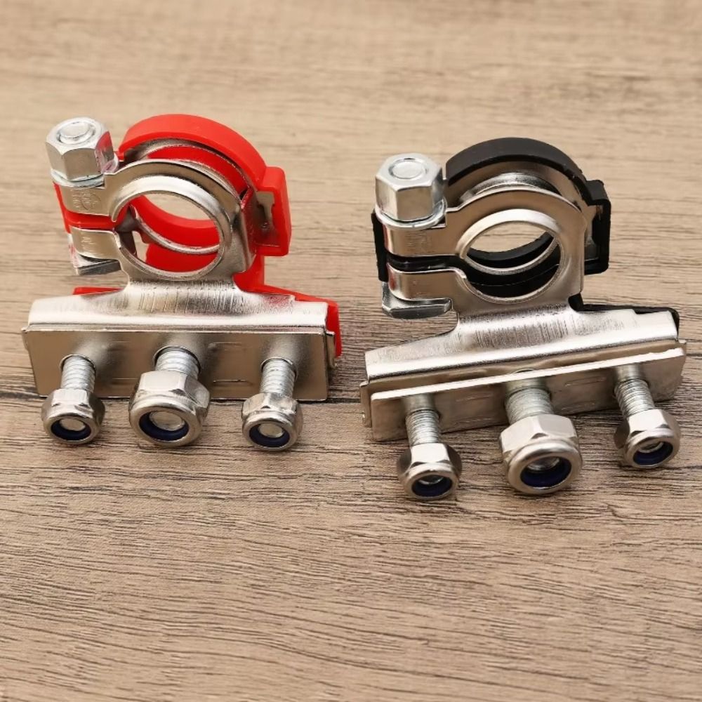 2PCS Durable Nickel-plated Lithium Battery Terminal Block Anti-Corrosion Nickel-plated Battery Power Terminal Easy To Install Multipurpose Battery Storage Terminal Connector RV Lithium Battery