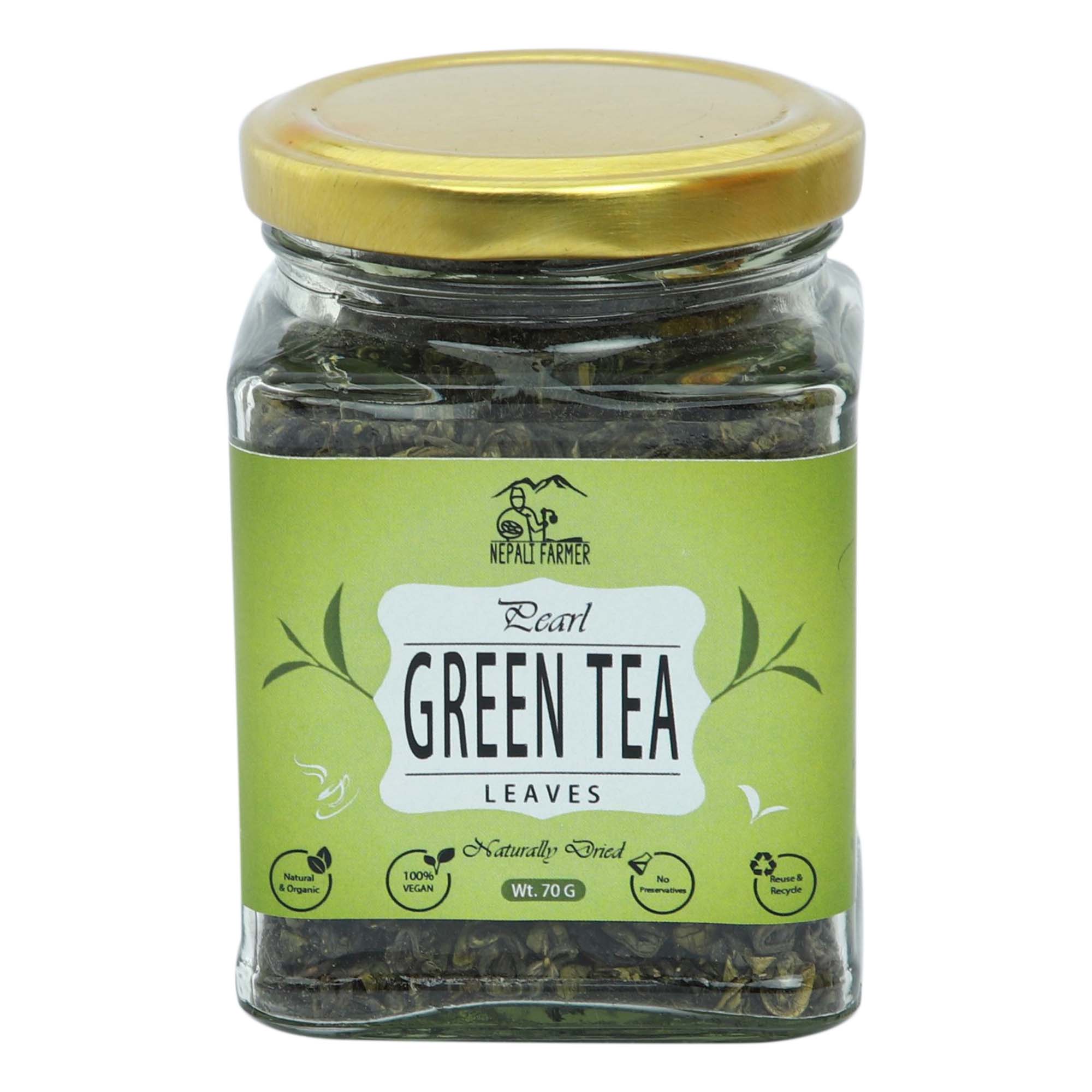 Nepali Farmer Pearl Green Tea Leaves - 70g