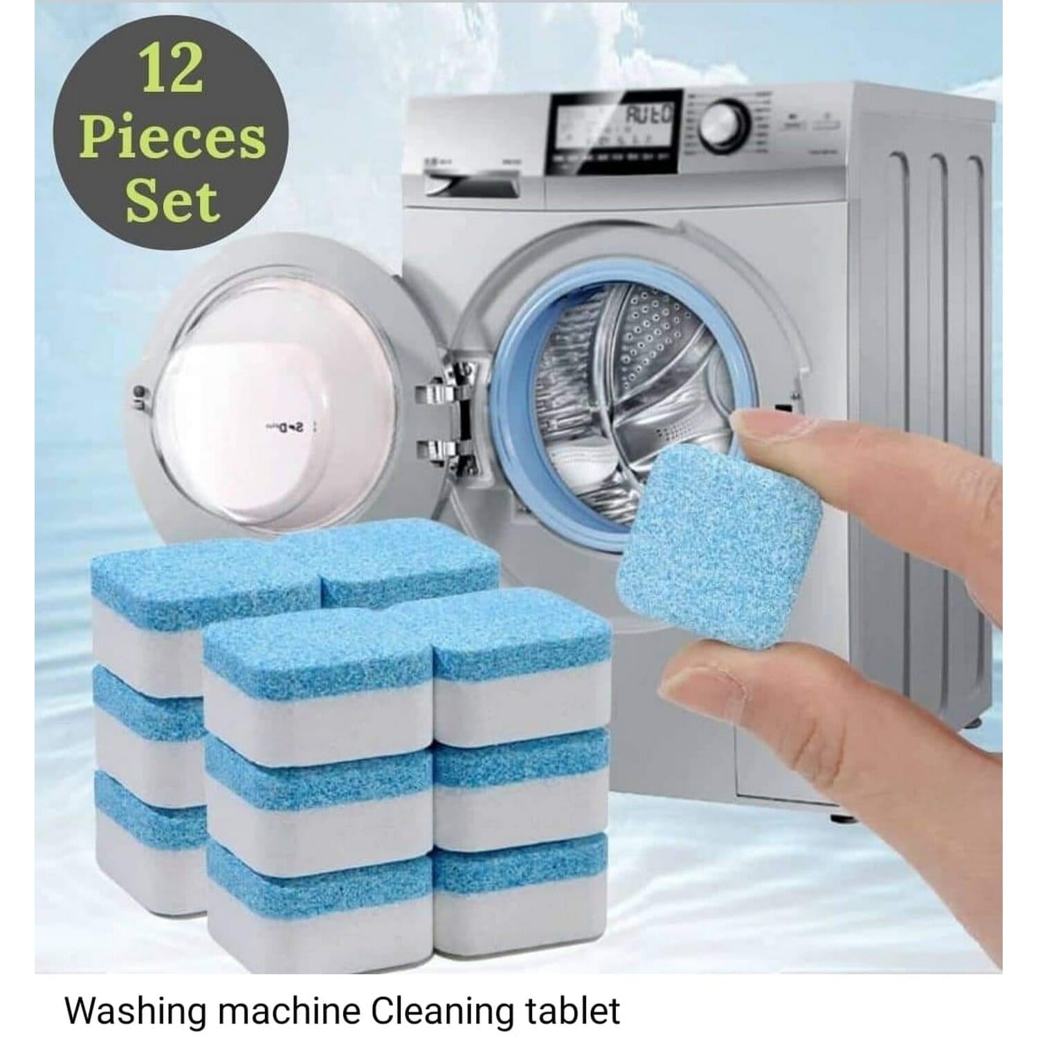 12 Pcs Washing Machine Tub Cleaning Tablet