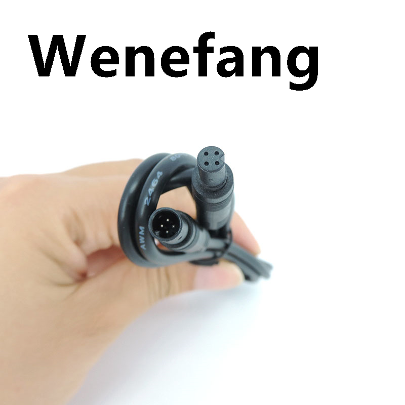 Wenefang 1M 2m 3m 4 5 6 core pin Male to Female Cord Car truck DVR Camera Extension connector Cables HD Monitor Rear View Camera Wire e1