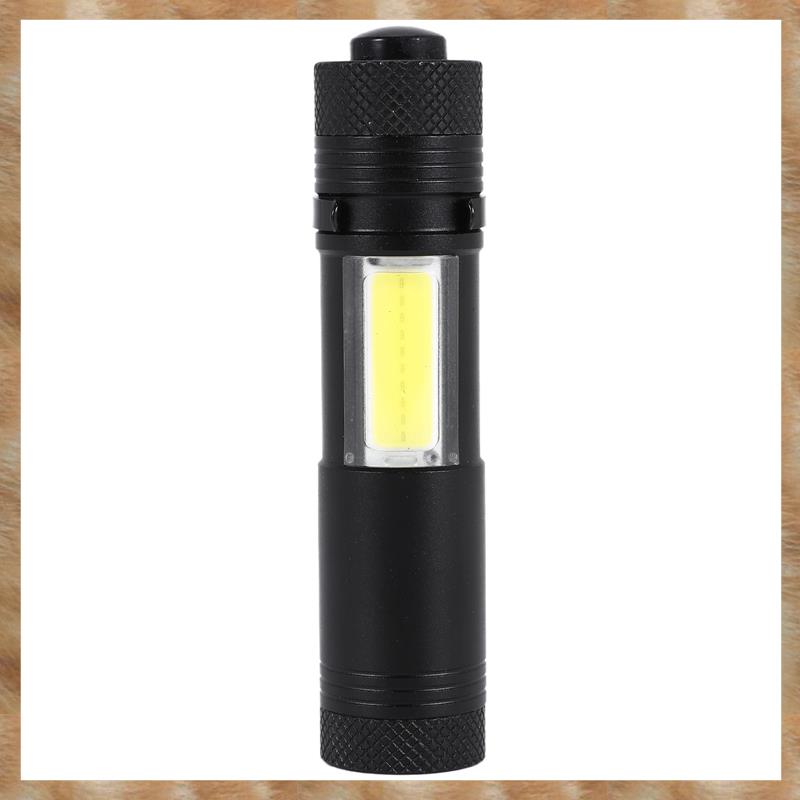 Kqueebee New Mini Portable Aluminum Q5 LED Flashlight XPE&COB Work Light lanterna Powerful Pen Torch Lamp 4 Modes Use 14500 or AA