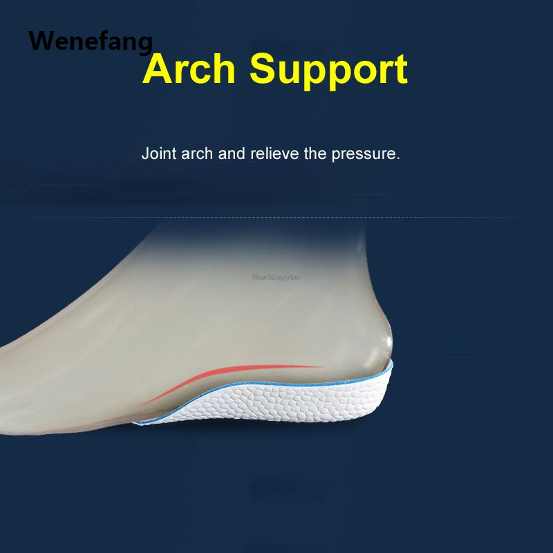 Wenefang 1Pair Boost Shock Absorbing Sports Half Insole for Feet Height Increase New style Shoes Insoles Men Women 1.5/2.5/3.5CM Growing Shoe Pads