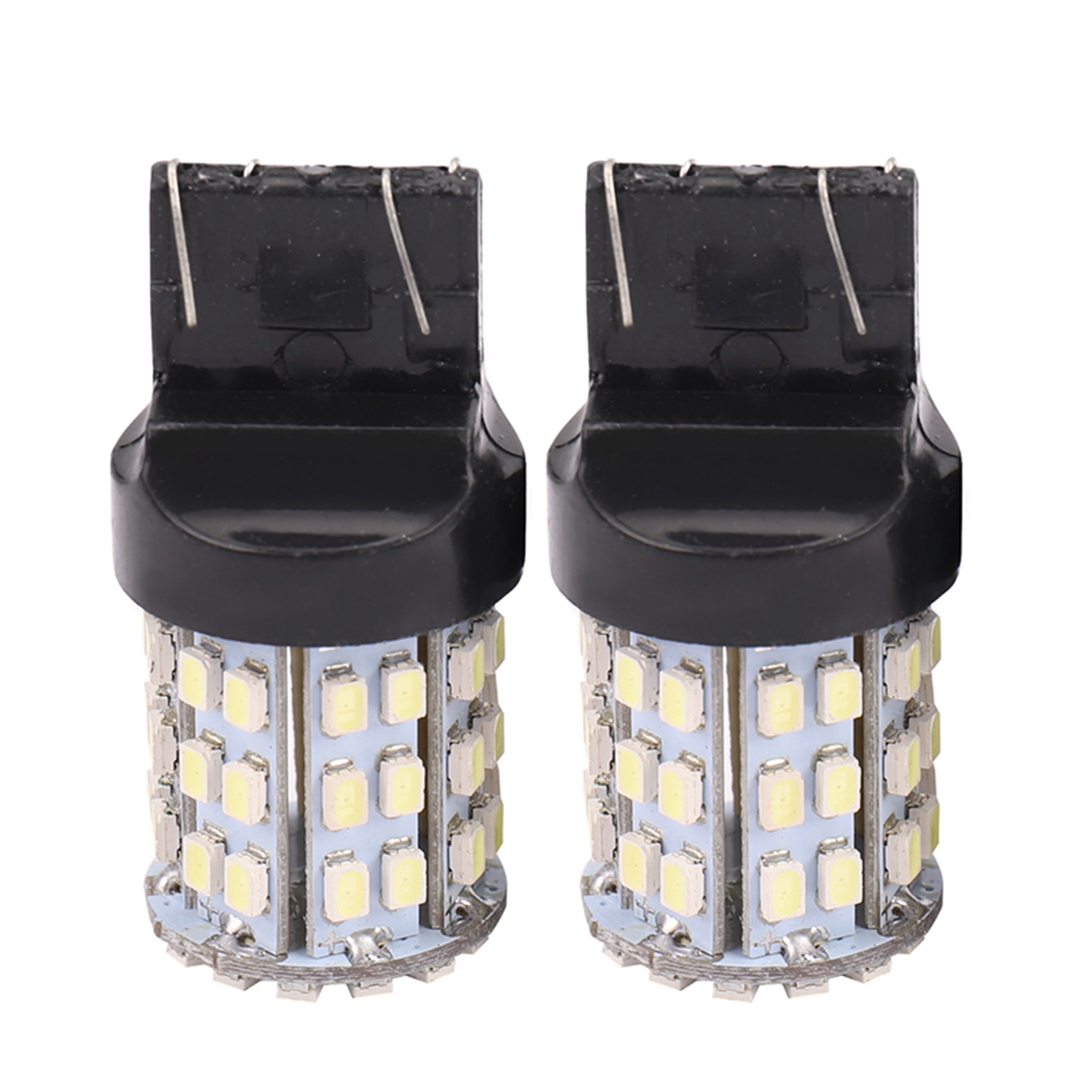 OYPFXMI 2x T20 7440 7443 64 SMD White 6000K Reverse Brake Tail LED Bulb Light Lamp 12V