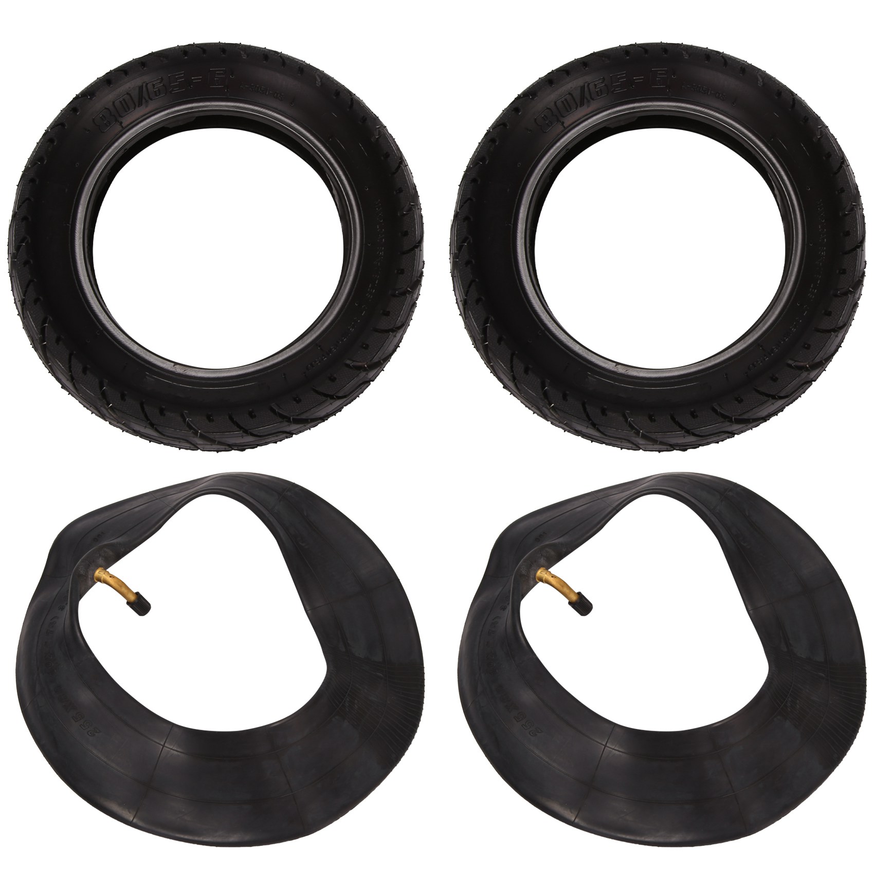 OUMERY 10 Inch 10x2.5 80/65-6 Road Tire Electric Scooter Thicken Widen Inflatable Tyre for Zero 10X Pneumatic Part