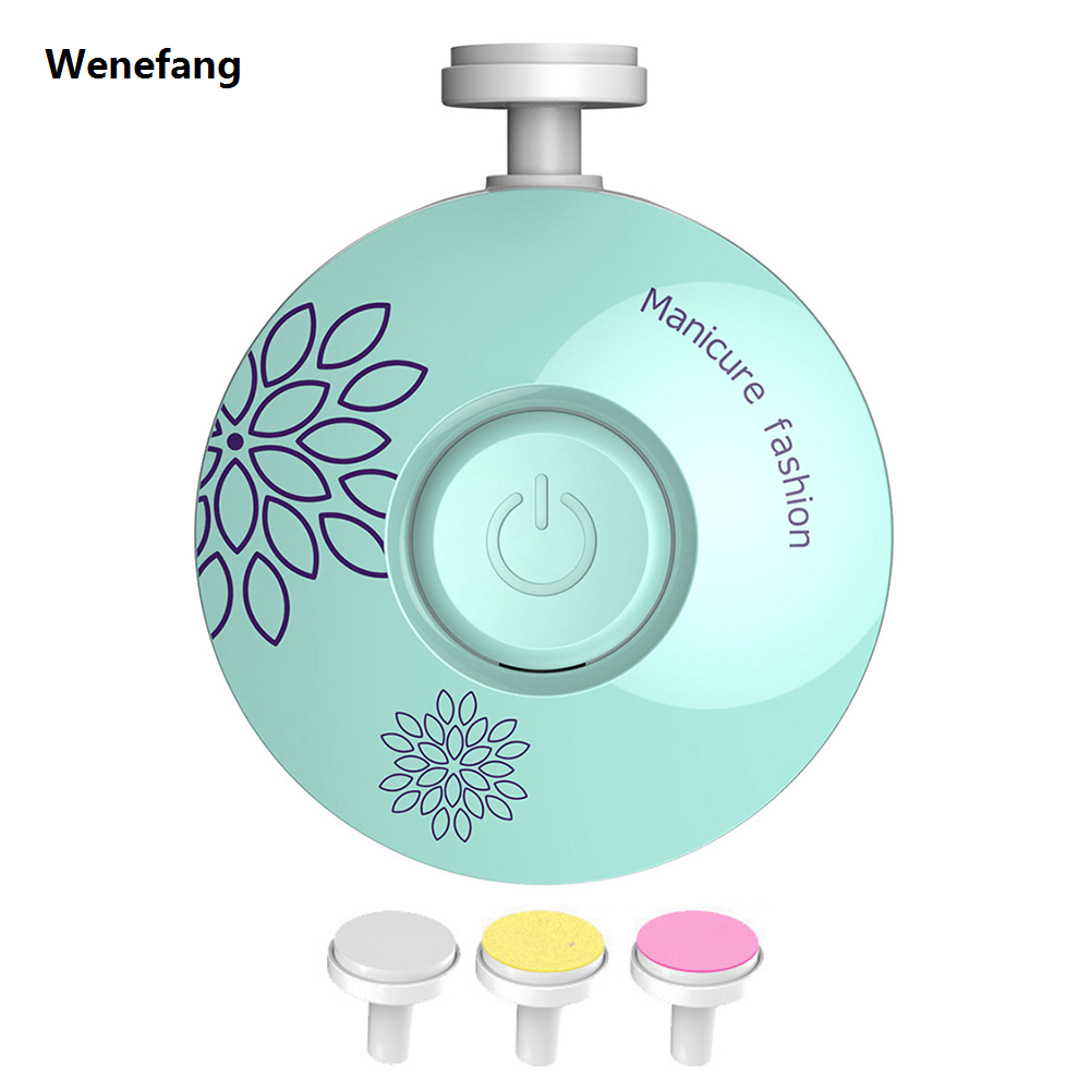 Wenefang Baby Nail Trimmer with Replacement Head Children Manicurizer Low-noise Electric Nails Grinding Machine for Adults Child