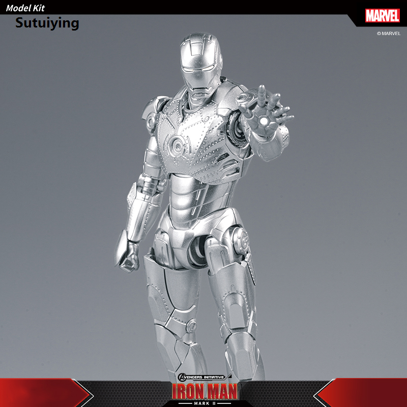 Sutuiying Fondjoy The Avengers Iron Man MK1 MK2 MK3 MK4 MK5 MK6 Assemble Toy New Iron Man Model ABS Material 1/12 Action Figures Toy Boys Gift