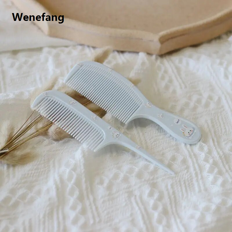 Wenefang 2pcs Baby Girl Hair Brush Lovely Cartoon Animal Small Hair Comb for Toddler Girl Kawaii Hair Kid Girl Tool Cute Hair Accessories