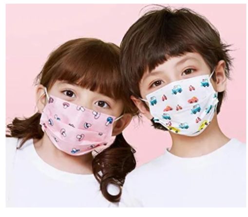 3 Ply Printed Disposable Mask For Kids 10 pcs set