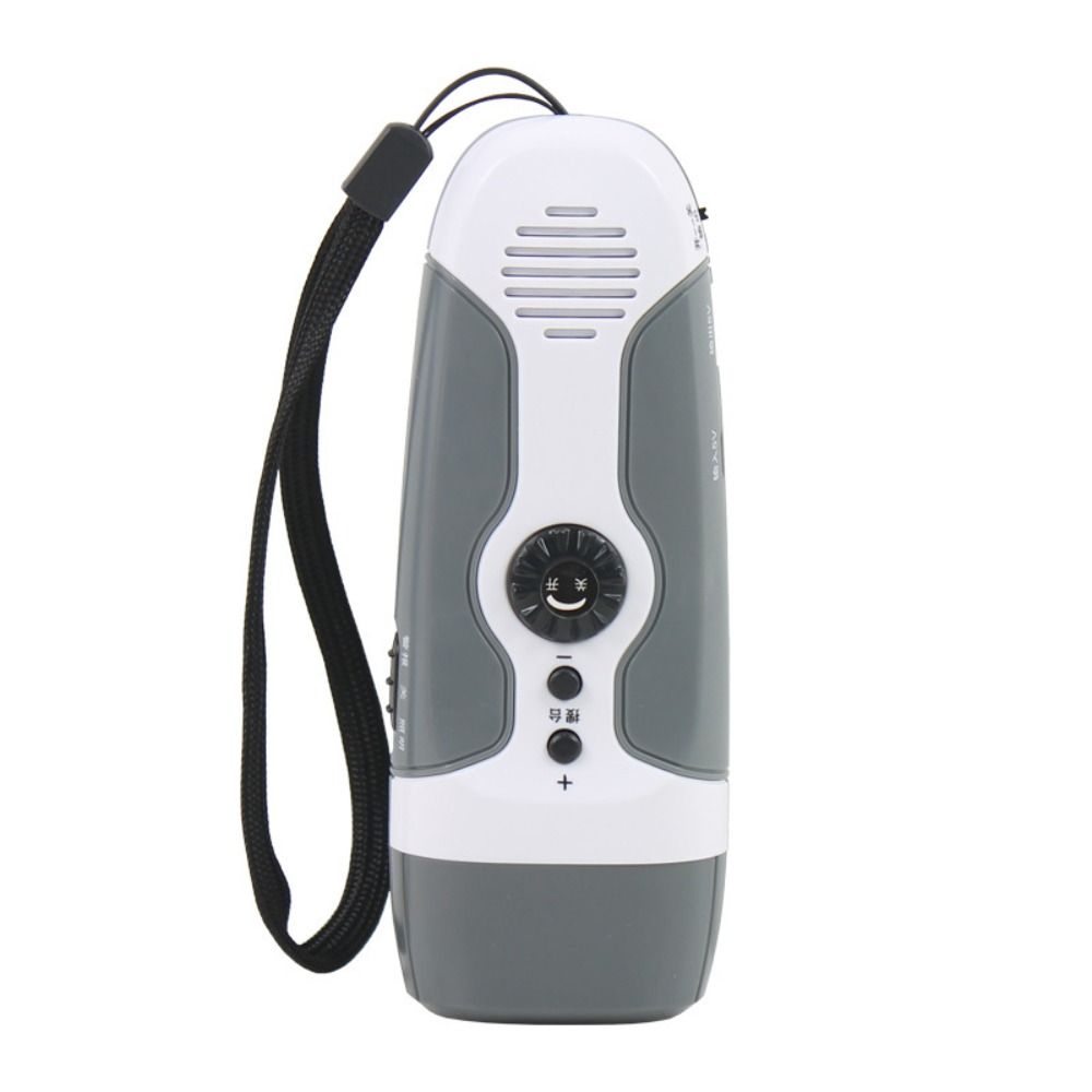 Durable Hand-cranking Generation Multifunctional Flashlight LED Lights FM Radio ABS Portable Emergency Alarm Vehicle