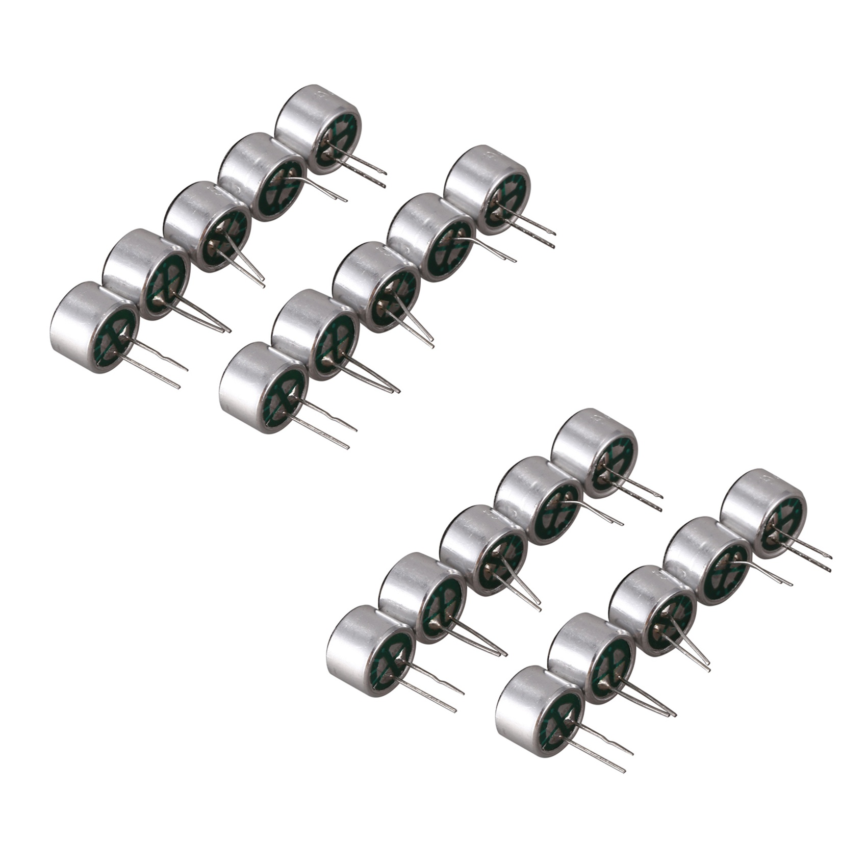 (COKP) 20 PCS 9.7mm x 7mm 2 Pin MIC Capsule Electret Condenser Miniphone