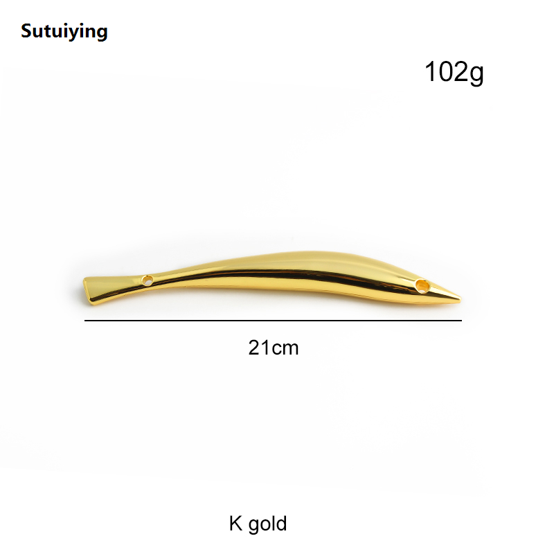 Sutuiying 1PC 2 Size 21/27cm Shiny golden toned luxury bag new arrive Luxury tote bag handle, Women bag carrying metal top-handle