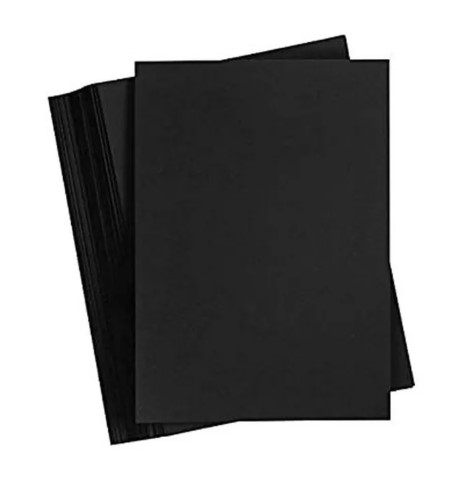 Black and Brown Colour Hard Paper A4 Sized, A set of 50 Sheets