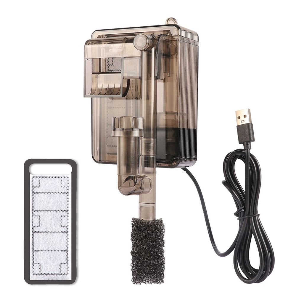 Durable 3 in 1 Fish Tank Filters Adjustable Flow Hanging Aquarium Filter Low Noise Clearing Oil Film Fish Filters for Aquariums