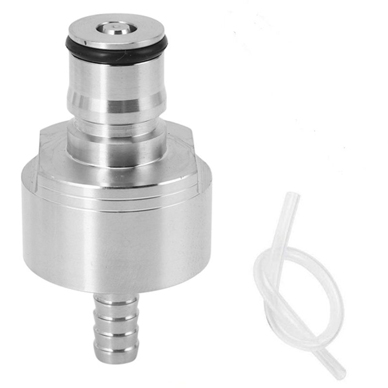 JAERBEE 304 Stainless Steel Carbonation Cap 5/16 Inch Barb, Ball Lock Type, Fit Soft Drink PET Bottles, Homebrew Kegging